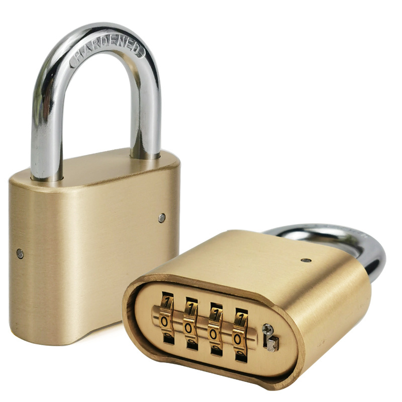 51mm Solid Brass 4-Digit Bottom Resettable Combination Padlocks WS-5141